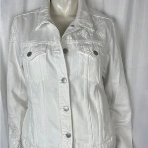 Limited Edition BNWT J BRAND Estella white slim jacket with sequin Nordstroms